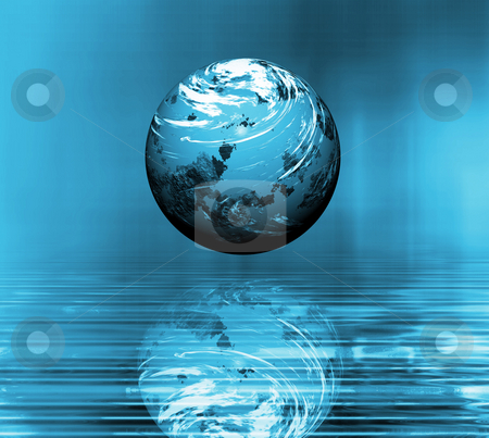 To use this stock image in your creative project, please select the size you need over to the right and click the "Add to Cart" button.
Your downloaded image will come with the Cutcaster watermark removed so don’t worry about the watermark you see on this page. Weird planet stock photo, Abstract planet over sea by Kirsty Pargeter