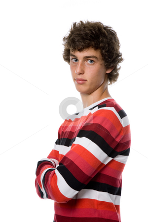 To use this stock image in your creative project, please select the size you need over to the right and click the "Add to Cart" button.
Your downloaded image will come with the Cutcaster watermark removed so don’t worry about the watermark you see on this page. Youth stock photo, Casual young man portrait, isolated on white by Rui Vale de Sousa