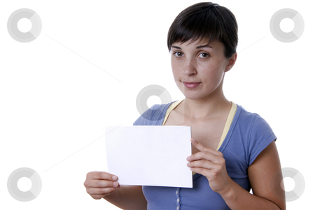 To use this stock image in your creative project, please select the size you need over to the right and click the "Add to Cart" button.
Your downloaded image will come with the Cutcaster watermark removed so don’t worry about the watermark you see on this page. Holding stock photo, Young girl holding a card, close up by Rui Vale de Sousa