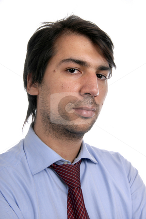 To use this stock image in your creative project, please select the size you need over to the right and click the "Add to Cart" button.
Your downloaded image will come with the Cutcaster watermark removed so don’t worry about the watermark you see on this page. Portrait stock photo, Portrait of young man isolated on white by Rui Vale de Sousa