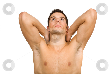 To use this stock image in your creative project, please select the size you need over to the right and click the "Add to Cart" button.
Your downloaded image will come with the Cutcaster watermark removed so don’t worry about the watermark you see on this page. Naked stock photo, Young casual naked man isolated on white by Rui Vale de Sousa