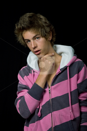 To use this stock image in your creative project, please select the size you need over to the right and click the "Add to Cart" button.
Your downloaded image will come with the Cutcaster watermark removed so don’t worry about the watermark you see on this page. Casual pose stock photo, Young casual man against a black background by Rui Vale de Sousa