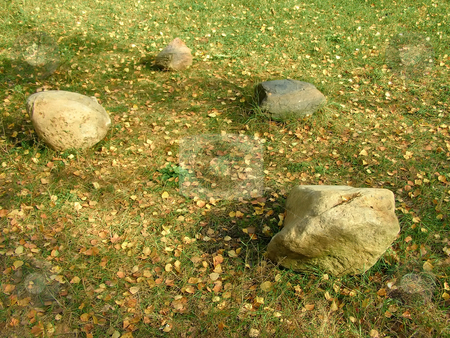 To use this stock image in your creative project, please select the size you need over to the right and click the "Add to Cart" button.
Your downloaded image will come with the Cutcaster watermark removed so don’t worry about the watermark you see on this page. Stones stock photo, Four stones on the forest's grassy plot by Sergej Razvodovskij