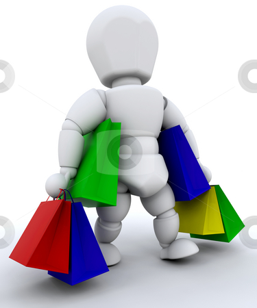 To use this stock image in your creative project, please select the size you need over to the right and click the "Add to Cart" button.
Your downloaded image will come with the Cutcaster watermark removed so don’t worry about the watermark you see on this page. Person with shopping bags stock photo, Person with lots of shopping bags by Kirsty Pargeter