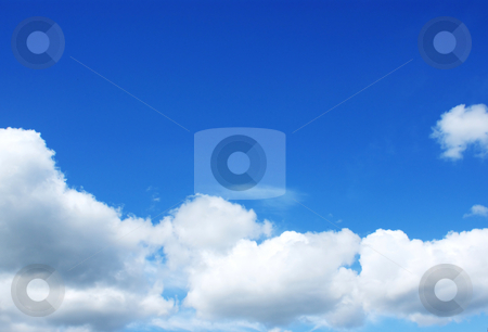 To use this stock image in your creative project, please select the size you need over to the right and click the "Add to Cart" button.
Your downloaded image will come with the Cutcaster watermark removed so don’t worry about the watermark you see on this page. Blue sky stock photo, Blue sky with fluffy white clouds by Kirsty Pargeter