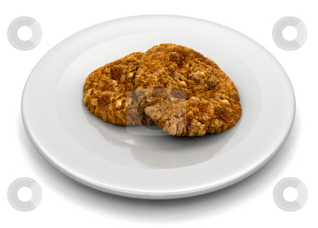 To use this stock image in your creative project, please select the size you need over to the right and click the "Add to Cart" button.
Your downloaded image will come with the Cutcaster watermark removed so don’t worry about the watermark you see on this page. Chocolate chip cookies stock photo, 3D render of chocolate chip cookies by Kirsty Pargeter