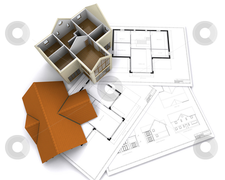 To use this stock image in your creative project, please select the size you need over to the right and click the "Add to Cart" button.
Your downloaded image will come with the Cutcaster watermark removed so don’t worry about the watermark you see on this page. Contemporary house stock photo, Contemporary house on floorplans by Kirsty Pargeter