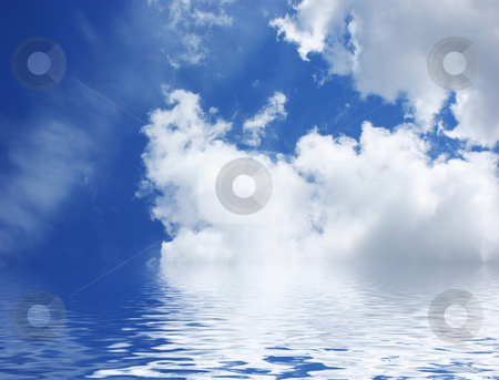 To use this stock image in your creative project, please select the size you need over to the right and click the "Add to Cart" button.
Your downloaded image will come with the Cutcaster watermark removed so don’t worry about the watermark you see on this page. Blue sky with water stock photo, Blue sky with rippled water by Kirsty Pargeter