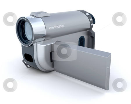 To use this stock image in your creative project, please select the size you need over to the right and click the "Add to Cart" button.
Your downloaded image will come with the Cutcaster watermark removed so don’t worry about the watermark you see on this page. Digital video camera stock photo, 3d render of a consumer compact video camera by Kirsty Pargeter