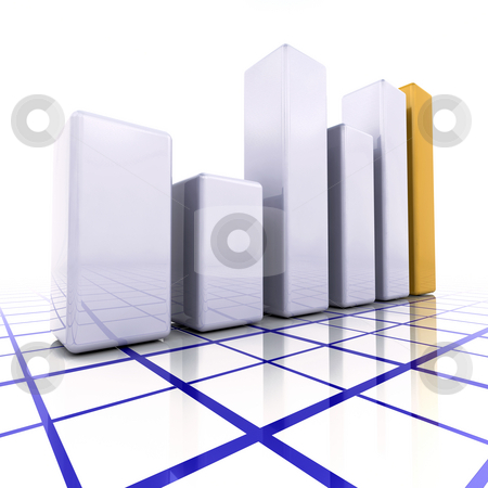 To use this stock image in your creative project, please select the size you need over to the right and click the "Add to Cart" button.
Your downloaded image will come with the Cutcaster watermark removed so don’t worry about the watermark you see on this page. 3D graph stock photo, 3D render of a bar chart by Kirsty Pargeter