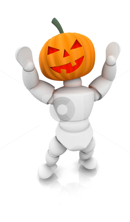 To use this stock image in your creative project, please select the size you need over to the right and click the "Add to Cart" button.
Your downloaded image will come with the Cutcaster watermark removed so don’t worry about the watermark you see on this page. Pumpkin man stock photo, 3D render of pumpkin man by Kirsty Pargeter