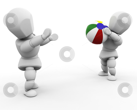 To use this stock image in your creative project, please select the size you need over to the right and click the "Add to Cart" button.
Your downloaded image will come with the Cutcaster watermark removed so don’t worry about the watermark you see on this page. Playing with beach ball stock photo, 3D render of people playing with a beach ball by Kirsty Pargeter