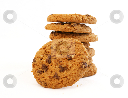 To use this stock image in your creative project, please select the size you need over to the right and click the "Add to Cart" button.
Your downloaded image will come with the Cutcaster watermark removed so don’t worry about the watermark you see on this page. Cookies stock photo, Stack of chocolate chip cookies by Kirsty Pargeter