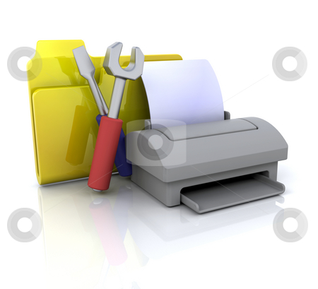 To use this stock image in your creative project, please select the size you need over to the right and click the "Add to Cart" button.
Your downloaded image will come with the Cutcaster watermark removed so don’t worry about the watermark you see on this page. Printer settings icon stock photo, 3D computer icon for printer settings by Kirsty Pargeter