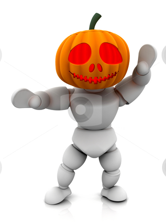 To use this stock image in your creative project, please select the size you need over to the right and click the "Add to Cart" button.
Your downloaded image will come with the Cutcaster watermark removed so don’t worry about the watermark you see on this page. Pumpkin man stock photo, 3D render of pumpkin man by Kirsty Pargeter