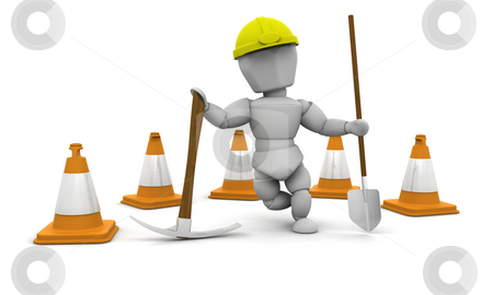 To use this stock image in your creative project, please select the size you need over to the right and click the "Add to Cart" button.
Your downloaded image will come with the Cutcaster watermark removed so don’t worry about the watermark you see on this page. Worker stock photo, 3D render of a manual worker by Kirsty Pargeter