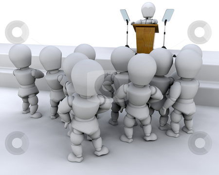 To use this stock image in your creative project, please select the size you need over to the right and click the "Add to Cart" button.
Your downloaded image will come with the Cutcaster watermark removed so don’t worry about the watermark you see on this page. Speaking to a crowd stock photo, Man, male, 3d, render, speaker, public speaker, speaking, lecture, crowd, group, woman, female, people, person, by Kirsty Pargeter