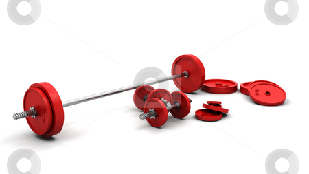 To use this stock image in your creative project, please select the size you need over to the right and click the "Add to Cart" button.
Your downloaded image will come with the Cutcaster watermark removed so don’t worry about the watermark you see on this page. Weights stock photo, 3D render of weights by Kirsty Pargeter