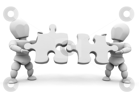 To use this stock image in your creative project, please select the size you need over to the right and click the "Add to Cart" button.
Your downloaded image will come with the Cutcaster watermark removed so don’t worry about the watermark you see on this page. Connections stock photo, 3D render of people connecting puzzle pieces by Kirsty Pargeter