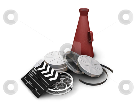 To use this stock image in your creative project, please select the size you need over to the right and click the "Add to Cart" button.
Your downloaded image will come with the Cutcaster watermark removed so don’t worry about the watermark you see on this page. Movie items stock photo, 3D render of movie items isolated on white background by Kirsty Pargeter