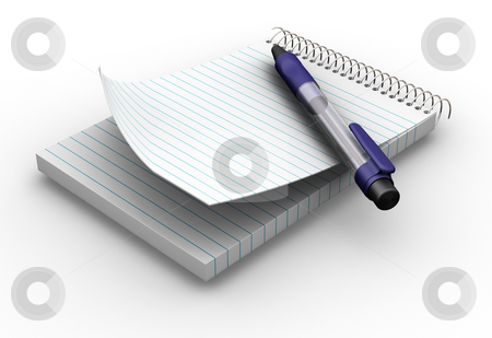 To use this stock image in your creative project, please select the size you need over to the right and click the "Add to Cart" button.
Your downloaded image will come with the Cutcaster watermark removed so don’t worry about the watermark you see on this page. Notepad with pen stock photo, 3D render of a notepad with a pen by Kirsty Pargeter
