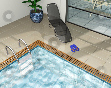 To use this stock image in your creative project, please select the size you need over to the right and click the "Add to Cart" button.
Your downloaded image will come with the Cutcaster watermark removed so don’t worry about the watermark you see on this page. Pool house stock photo, 3D render of a pool house by Kirsty Pargeter