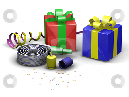 To use this stock image in your creative project, please select the size you need over to the right and click the "Add to Cart" button.
Your downloaded image will come with the Cutcaster watermark removed so don’t worry about the watermark you see on this page. Party time stock photo, 3D render of party objects by Kirsty Pargeter