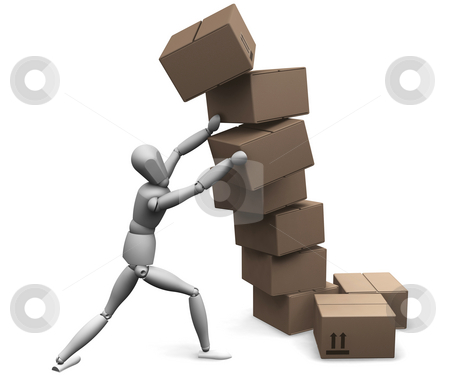To use this stock image in your creative project, please select the size you need over to the right and click the "Add to Cart" button.
Your downloaded image will come with the Cutcaster watermark removed so don’t worry about the watermark you see on this page. Falling boxes stock photo, 3D render of a man holding up falling boxes by Kirsty Pargeter