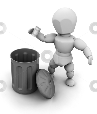 To use this stock image in your creative project, please select the size you need over to the right and click the "Add to Cart" button.
Your downloaded image will come with the Cutcaster watermark removed so don’t worry about the watermark you see on this page. Person putting can in bin stock photo, 3D render of a person putting a tin can in a bin by Kirsty Pargeter