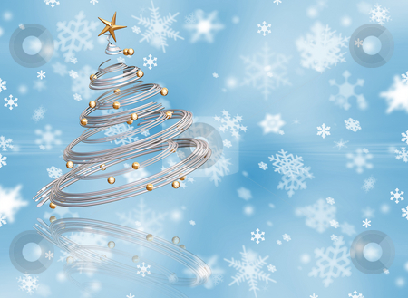 To use this stock image in your creative project, please select the size you need over to the right and click the "Add to Cart" button.
Your downloaded image will come with the Cutcaster watermark removed so don’t worry about the watermark you see on this page. Christmas background stock photo, 3D render of a metallic Christmas tree on a snowflake background by Kirsty Pargeter
