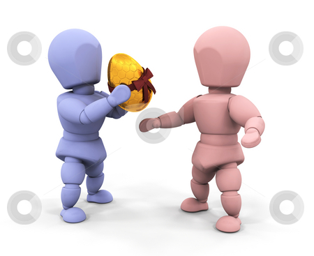 To use this stock image in your creative project, please select the size you need over to the right and click the "Add to Cart" button.
Your downloaded image will come with the Cutcaster watermark removed so don’t worry about the watermark you see on this page. Person giving Easter egg stock photo, 3D render of someone giving a golden Easter egg by Kirsty Pargeter