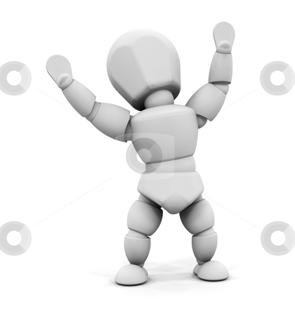 To use this stock image in your creative project, please select the size you need over to the right and click the "Add to Cart" button.
Your downloaded image will come with the Cutcaster watermark removed so don’t worry about the watermark you see on this page. Happy person stock photo, 3D render of someone with their arms raised in joy by Kirsty Pargeter
