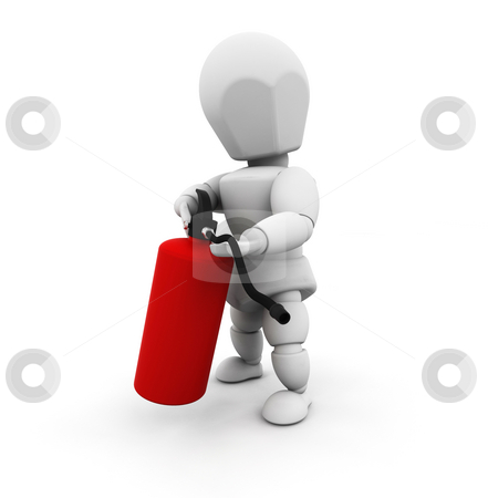 To use this stock image in your creative project, please select the size you need over to the right and click the "Add to Cart" button.
Your downloaded image will come with the Cutcaster watermark removed so don’t worry about the watermark you see on this page. Person holding fire extinguisher stock photo, 3D render of a person holding a fire extinguisher by Kirsty Pargeter