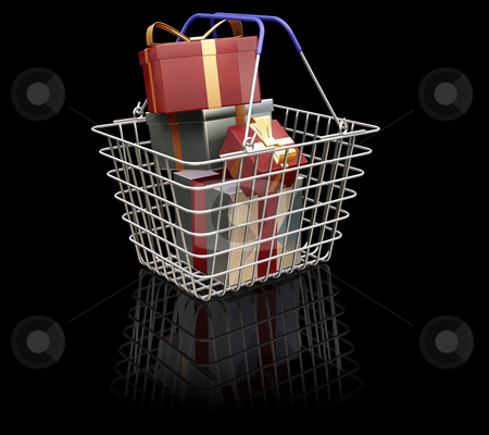 To use this stock image in your creative project, please select the size you need over to the right and click the "Add to Cart" button.
Your downloaded image will come with the Cutcaster watermark removed so don’t worry about the watermark you see on this page. Christmas shopping stock photo, 3D render of a shopping basket full of Christmas presents by Kirsty Pargeter