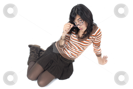 To use this stock image in your creative project, please select the size you need over to the right and click the "Add to Cart" button.
Your downloaded image will come with the Cutcaster watermark removed so don’t worry about the watermark you see on this page. Young stock photo, Young girl portrait standing in a white floor by Rui Vale de Sousa