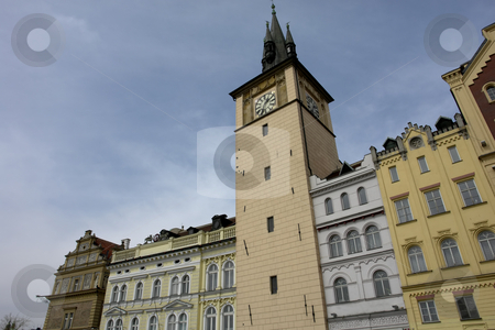 To use this stock image in your creative project, please select the size you need over to the right and click the "Add to Cart" button.
Your downloaded image will come with the Cutcaster watermark removed so don’t worry about the watermark you see on this page. Clock tower stock photo, Prague buildings by Rui Vale de Sousa