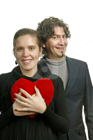 To use this stock image in your creative project, please select the size you need over to the right and click the "Add to Cart" button.
Your downloaded image will come with the Cutcaster watermark removed so don’t worry about the watermark you see on this page. Love stock photo, Young couple portrait, isolated on white background by Rui Vale de Sousa