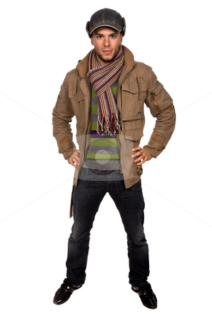 To use this stock image in your creative project, please select the size you need over to the right and click the "Add to Cart" button.
Your downloaded image will come with the Cutcaster watermark removed so don’t worry about the watermark you see on this page. Youth stock photo, Studio picture of a young man dressed for winter by Rui Vale de Sousa