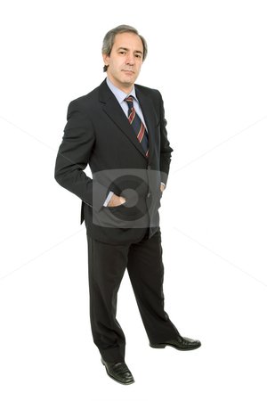 To use this stock image in your creative project, please select the size you need over to the right and click the "Add to Cart" button.
Your downloaded image will come with the Cutcaster watermark removed so don’t worry about the watermark you see on this page. Looking stock photo, Mature business man isolated on white background by Rui Vale de Sousa