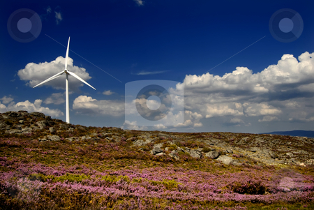 To use this stock image in your creative project, please select the size you need over to the right and click the "Add to Cart" button.
Your downloaded image will come with the Cutcaster watermark removed so don’t worry about the watermark you see on this page. Power stock photo, White wind turbine in the top of the mountain by Rui Vale de Sousa