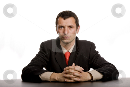 To use this stock image in your creative project, please select the size you need over to the right and click the "Add to Cart" button.
Your downloaded image will come with the Cutcaster watermark removed so don’t worry about the watermark you see on this page. Worker stock photo, Young business man on a desk, isolated on white by Rui Vale de Sousa