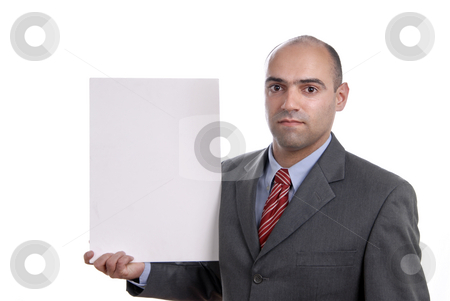 To use this stock image in your creative project, please select the size you need over to the right and click the "Add to Cart" button.
Your downloaded image will come with the Cutcaster watermark removed so don’t worry about the watermark you see on this page. White stock photo, Business man with an empty white card by Rui Vale de Sousa