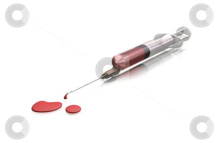 To use this stock image in your creative project, please select the size you need over to the right and click the "Add to Cart" button.
Your downloaded image will come with the Cutcaster watermark removed so don’t worry about the watermark you see on this page. Syringe with blood stock photo, 3D render of a syringe with blood by Kirsty Pargeter