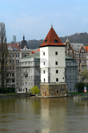To use this stock image in your creative project, please select the size you need over to the right and click the "Add to Cart" button.
Your downloaded image will come with the Cutcaster watermark removed so don’t worry about the watermark you see on this page. Prague stock photo, Some old prague buildings and the river by Rui Vale de Sousa