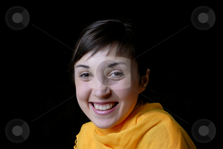 To use this stock image in your creative project, please select the size you need over to the right and click the "Add to Cart" button.
Your downloaded image will come with the Cutcaster watermark removed so don’t worry about the watermark you see on this page. Woman stock photo, Young woman portrait isolated on black background by Rui Vale de Sousa