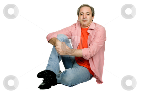 To use this stock image in your creative project, please select the size you need over to the right and click the "Add to Cart" button.
Your downloaded image will come with the Cutcaster watermark removed so don’t worry about the watermark you see on this page. Relaxed stock photo, Mature relaxed man, isolated on white background by Rui Vale de Sousa