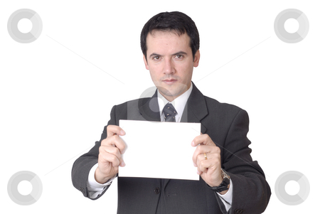 To use this stock image in your creative project, please select the size you need over to the right and click the "Add to Cart" button.
Your downloaded image will come with the Cutcaster watermark removed so don’t worry about the watermark you see on this page. Add stock photo, Young business man with an empty card by Rui Vale de Sousa