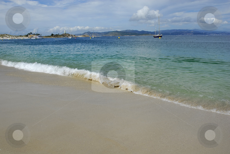 To use this stock image in your creative project, please select the size you need over to the right and click the "Add to Cart" button.
Your downloaded image will come with the Cutcaster watermark removed so don’t worry about the watermark you see on this page. Beach stock photo, Boats at the beach, spanish island of Cies by Rui Vale de Sousa