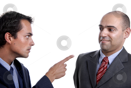 To use this stock image in your creative project, please select the size you need over to the right and click the "Add to Cart" button.
Your downloaded image will come with the Cutcaster watermark removed so don’t worry about the watermark you see on this page. Pointing stock photo, Two young business men portrait on white. by Rui Vale de Sousa