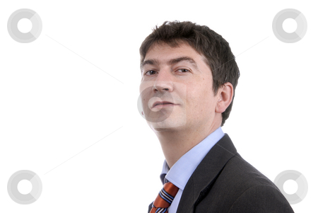 To use this stock image in your creative project, please select the size you need over to the right and click the "Add to Cart" button.
Your downloaded image will come with the Cutcaster watermark removed so don’t worry about the watermark you see on this page. Male stock photo, Young business man portrait in white background by Rui Vale de Sousa